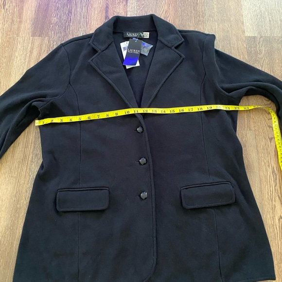 Ralph Lauren Women’s Sweater-Knit Blazer In Black Size XL New - Picture 10 of 10